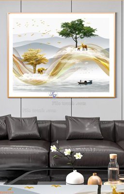 File ảnh gốc File tranh hiện đại pha lê gương KF96199 (chuyên in mica)