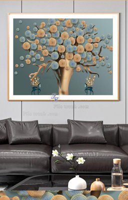 Chi tiết file tranh tráng gương File tranh hiện đại pha lê gương KF96206 (ảnh gốc)