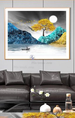 File ảnh File tranh hiện đại pha lê gương KF96211 (gốc) in standee