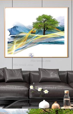 File PSD File tranh hiện đại pha lê gương KF96277 (bản gốc) độ phân giải cao