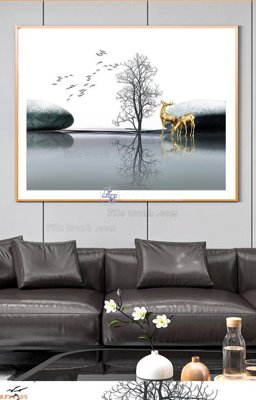 File tranh File tranh hiện đại pha lê gương KF96305 (ảnh gốc) độc quyền