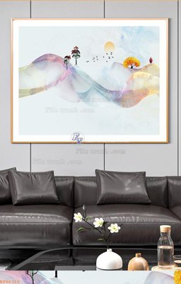 File ảnh File tranh hiện đại pha lê gương KF96315 (gốc) in Hiflex