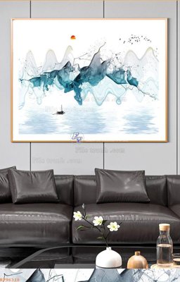 File in mica File tranh hiện đại pha lê gương KF96318 (ảnh gốc) đẹp