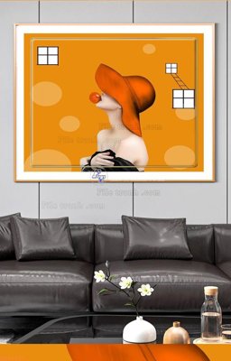 File ảnh File tranh hiện đại pha lê gương KF96319 (gốc) in Hiflex