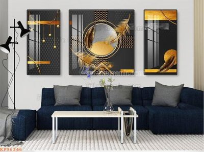 Chi tiết file ảnh File tranh hiện đại pha lê gương KF96346 sắc nét