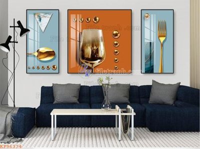 File gốc File tranh hiện đại pha lê gương KF96374 (dành cho trang trí nội thất)