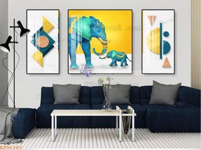 File tranh gốc File tranh hiện đại pha lê gương KF96383 (bản đẹp) độc quyền