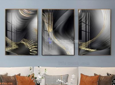 File gốc File tranh hiện đại pha lê gương KF96398 (AI/EPS) cho in ấn