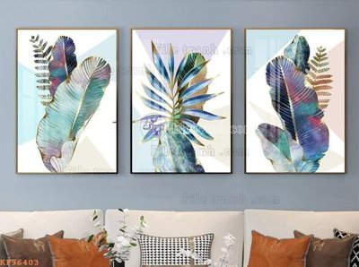 File tranh File tranh hiện đại pha lê gương KF96403 (gốc) phong cách tối giản