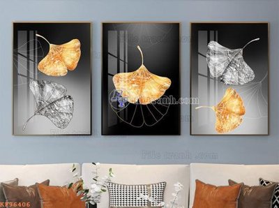 Tải file File tranh hiện đại pha lê gương KF96406 (gốc) chủ đề phong thủy