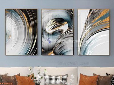 File gốc File tranh hiện đại pha lê gương KF96408 (phong cách) châu Âu