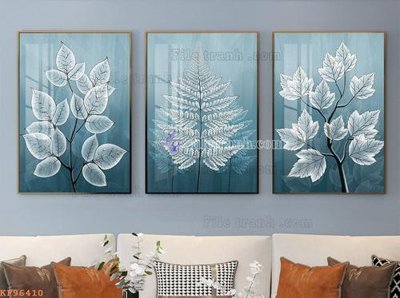 File tranh gốc File tranh hiện đại pha lê gương KF96410 chủ đề hiện đại