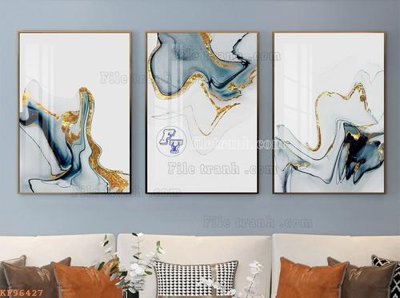 File ảnh File tranh hiện đại pha lê gương KF96427 (gốc) dùng in Pano