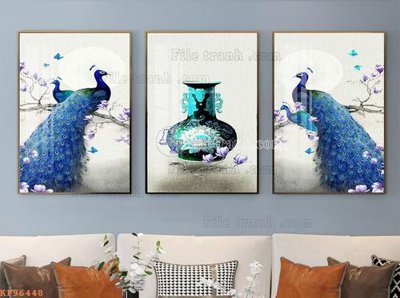 Tải file File tranh hiện đại pha lê gương KF96448 (gốc) làm tranh trang trí