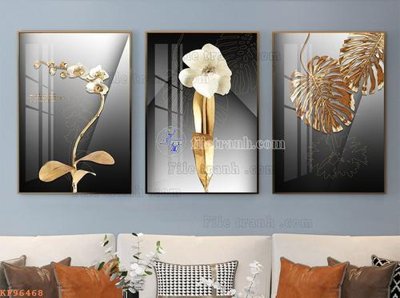 File tranh File tranh hiện đại pha lê gương KF96468 (bản gốc) trang trí văn phòng