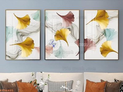 File ảnh File tranh hiện đại pha lê gương KF96485 (gốc) in PP, decal