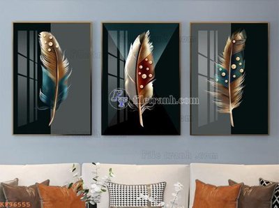 File in trần File tranh hiện đại pha lê gương KF96555 (bản gốc) trời sao