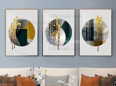 File tranh File tranh hiện đại pha lê gương KF96556 (gốc) chủ đề thành phố