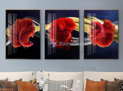 Tải file File tranh hiện đại pha lê gương KF96569 (gốc) in tranh tráng gương