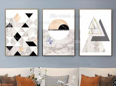 File tranh File tranh hiện đại pha lê gương KF96589 (bản gốc) in canvas