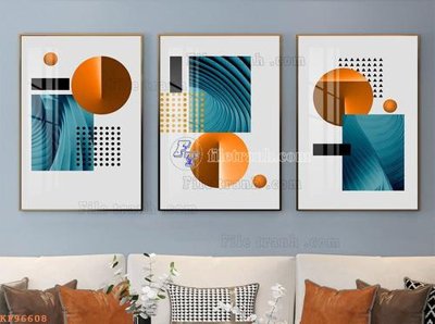 File tranh in mica File tranh hiện đại pha lê gương KF96608 (độ phân giải cao)