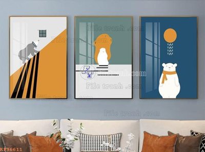 Download file gốc File tranh hiện đại pha lê gương KF96611 (in lụa) nghệ thuật