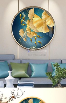 File gốc File tranh hiện đại pha lê gương KF96623 (trang trí) phòng làm việc