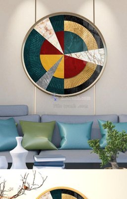 Tải file File tranh hiện đại pha lê gương KF96649 (PSD) cho in tranh 3D