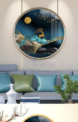 Download file gốc File tranh hiện đại pha lê gương KF96666 (in mica) logo