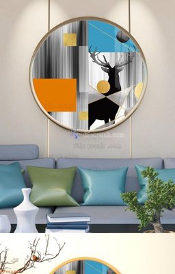 File tranh gốc File tranh hiện đại pha lê gương KF96696 (sắc nét từng chi tiết)