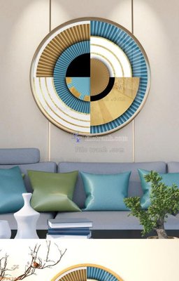 File ảnh File tranh hiện đại pha lê gương KF96729 (gốc) in biển hiệu