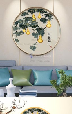 File gốc in ấn File tranh hiện đại pha lê gương KF96767 độ phân giải cao