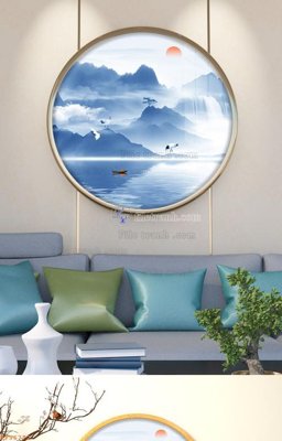 File PSD in ấn File tranh hiện đại pha lê gương KF96772 (chất lượng cao)