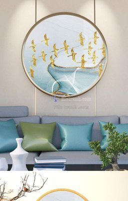 File in ấn File tranh hiện đại pha lê gương KF96781 (bản gốc) cao cấp