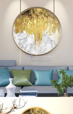 Cung cấp file tranh gốc File tranh hiện đại pha lê gương KF96795 độc quyền