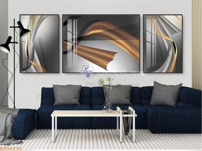 File tranh File tranh hiện đại pha lê gương KF96835 (gốc) in trên kính