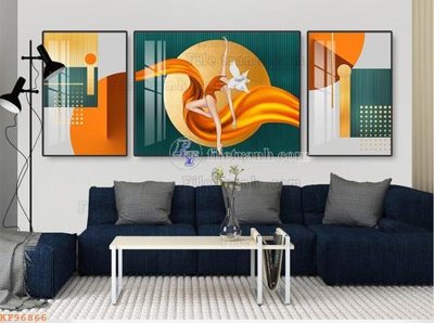 Download file gốc File tranh hiện đại pha lê gương KF96866 (in mica) trong suốt