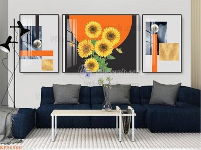 File gốc File tranh hiện đại pha lê gương KF96900 (phong cách) tối giản