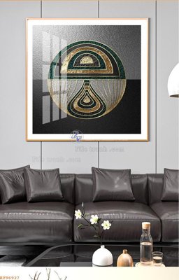 File tranh File tranh hiện đại pha lê gương KF96927 (gốc) in vải canvas