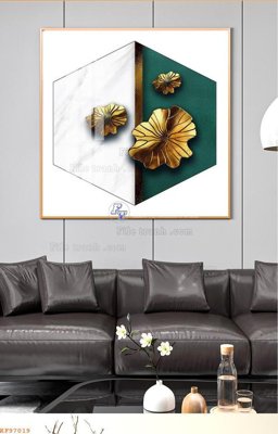 File ảnh File tranh hiện đại pha lê gương KF97019 (gốc) in decal dán tường