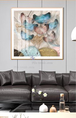 Hình ảnh file gốc File tranh hiện đại pha lê gương KF97023 cho in UV