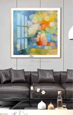 Tải file File tranh hiện đại pha lê gương KF97061 (PSD) cho in ấn quảng cáo