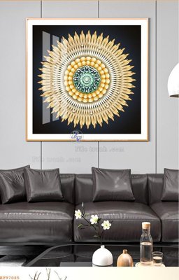 File tranh File tranh hiện đại pha lê gương KF97085 (gốc) in film