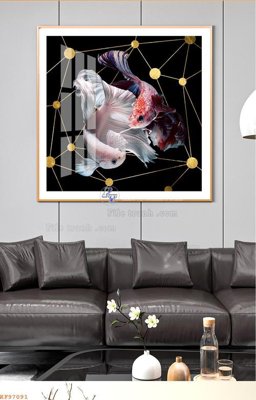 File tranh File tranh hiện đại pha lê gương KF97091 (ảnh gốc) cho in ấn kỹ thuật số