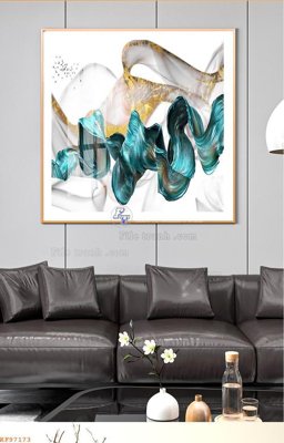 File in trần File tranh hiện đại pha lê gương KF97173 (bản gốc) trời sao