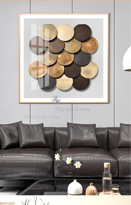 File in lụa File tranh hiện đại pha lê gương KF97200 (chất lượng cao) File tranh hiện đại pha lê gương KF97200