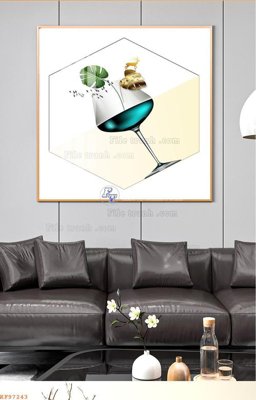 File ảnh File tranh hiện đại pha lê gương KF97243 (gốc) in quảng cáo ngoài trời