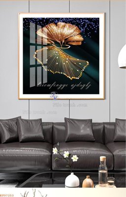 File tranh File tranh hiện đại pha lê gương KF97253 (gốc) in vải canvas