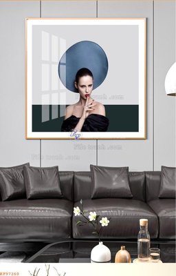 File tranh File tranh hiện đại pha lê gương KF97260 (bản gốc) in lụa 5D