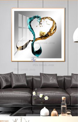 File gốc File tranh hiện đại pha lê gương KF97269 (trang trí) phòng làm việc